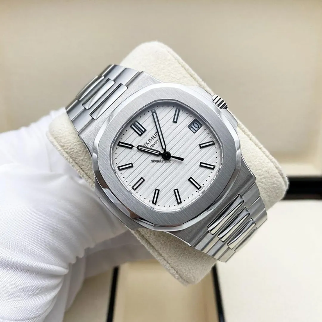 Patek Philippe Nautilus – Superlative Finish Luxury Watch | White Dial